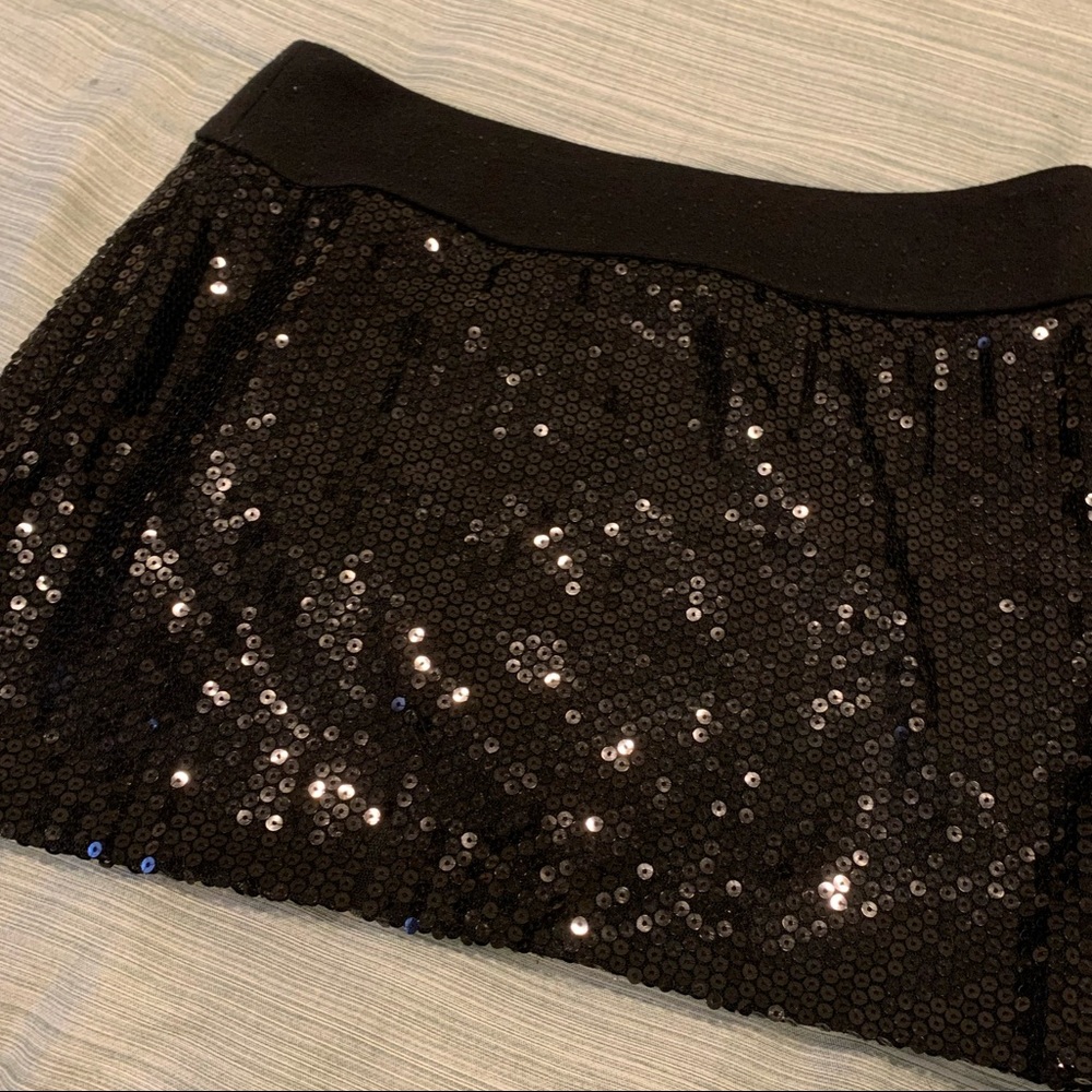 Black sequin mini